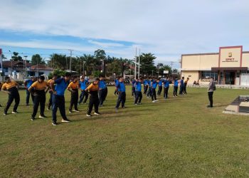 Tingkatkan Kebugaran Personel, Polres Bengkulu Tengah Gelar Kesamaptaan Jasmani Semester I 2025