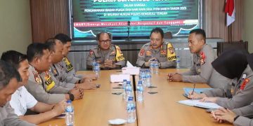 Polda Bengkulu melaksanakan supervisi pelaksanaan Operasi Ketupat Nala 2025 di Polres Bengkulu Tengah