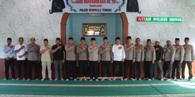 Polres Bengkulu Tengah Gelar Dzikir dan Doa Bersama Sambut HUT Bhayangkara ke-79