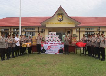 Polres Bengkulu Tengah Salurkan Bantuan Sosial dalam Rangka HUT Bhayangkara ke-79