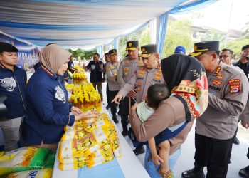 Kapolri Tinjau GPM Polda Banten, Telah Distribusikan 27 Ton Beras SPHP ke Masyarakat