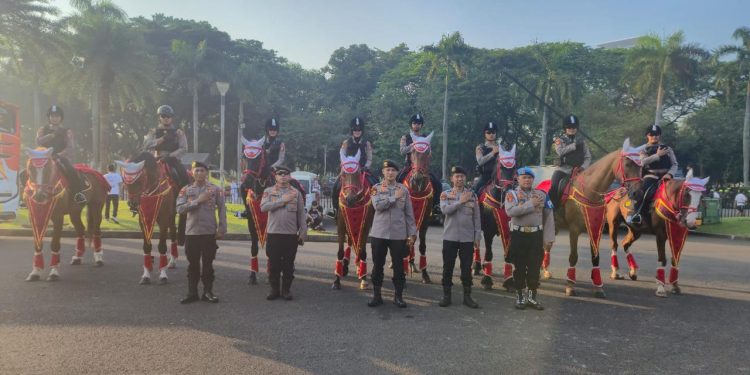 *Polri Kerahkan Pasukan Berkuda Turangga untuk Amankan HUT RI ke-80*