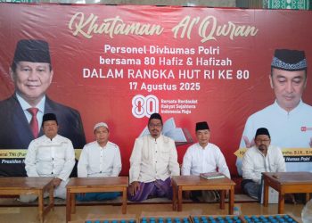 *Wujud Syukur 80 Tahun Kemerdekaan RI, Divisi Humas Polri Bersama 80 Hafiz Menggelar Khataman Quran*