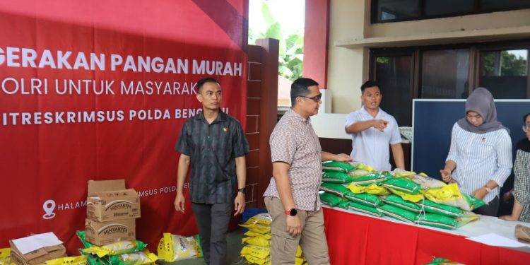 *Ditreskrimsus Polda Bengkulu Gelar Gerakan Pangan Murah untuk Bantu Masyarakat Bengkulu*
