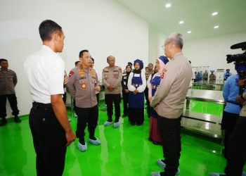 Hadiri Groundbreaking di Sidoarjo, Kapolri Sebut Polri Sudah Miliki 458 SPPG