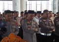 *Kapolda Bengkulu dan Personel Polda Bengkulu Laksanakan Shalat Gaib untuk Pengemudi Ojol (Ojek Online)