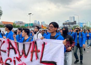 Mahasiswa Datang Usai Massa Buruh Pergi, Polisi Sebut Situasi Kondusif