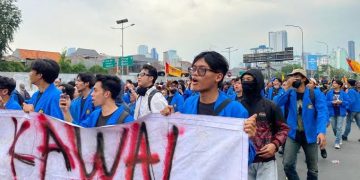 Mahasiswa Datang Usai Massa Buruh Pergi, Polisi Sebut Situasi Kondusif