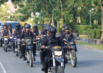 Pastikan Kamtibmas Kondusif Pasca Demo, Kapolda Kalteng Patroli Bersama Forkopimda