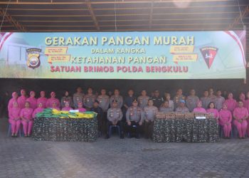 Brimob Polda Bengkulu Hadirkan Pasar Murah, Kapolda Bengkulu Dorong Gerakan Pangan Murah hingga Tingkat Polsek dan Pospol