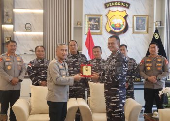 *Kapolda Bengkulu Terima Kunjungan Courtesy Call Danlanal Bengkulu, Sinergitas dan Kerjasama Ditingkatkan*