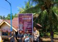 Polres Bengkulu Tengah Pasang Sticker Dan Spanduk  Himbauan di Desa Penyanggah PT. RAA