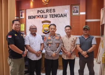Sinergi, Kapolres Bengkulu Tengah Terima Audensi Ketua SMSI Bengkulu dan Sekretaris LSM LIRA