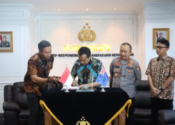 Polri dan AFP Resmikan Rencana Kerja Bersama untuk Perkuat Penanggulangan Penyelundupan Manusia