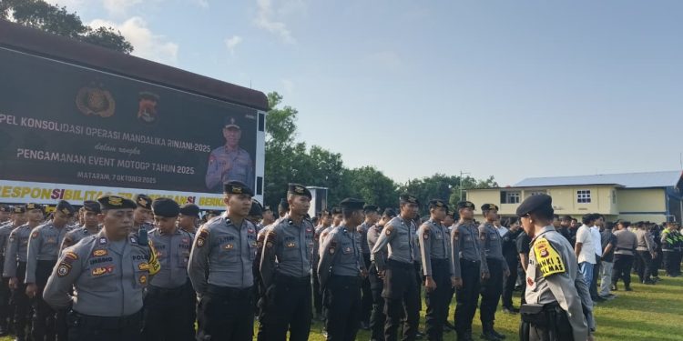 Sukses Amankan MotoGP 2025, Polda NTB Gelar Apel Konsolidasi Operasi Mandalika Rinjani 2025