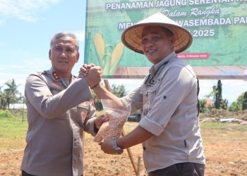 Polda Bengkulu Dorong Kemandirian Pangan Lewat Gerakan Penanaman Jagung Serentak Tahap IV di Kampung Melayu