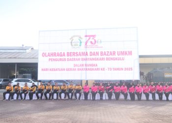 Kapolda Bengkulu Ajak Polri dan Bhayangkari Perkuat Kebersamaan Lewat Olahraga dan Bazar UMKM HKGB ke-73