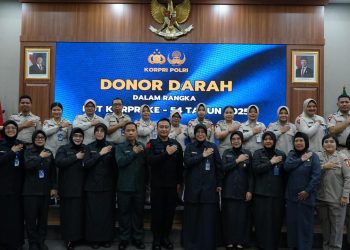 *Kabid Kesjas Korbrimob Polri Pimpin Kegiatan Donor Darah Peringati HUT Ke-54 KORPRI Polri Tahun 2025*