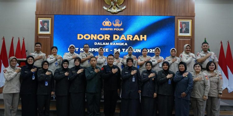 *Kabid Kesjas Korbrimob Polri Pimpin Kegiatan Donor Darah Peringati HUT Ke-54 KORPRI Polri Tahun 2025*