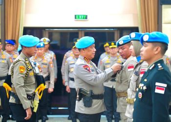 *Wakapolri Pimpin Upacara Purna Tugas 139 Personel Kontingen Garuda Bhayangkara, Tegaskan Komitmen Indonesia Dukung Perdamaian Dunia