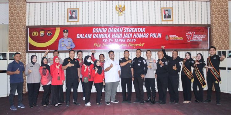 Polda Bengkulu Gelar Donor Darah Wujudkan Semangat Humanis di Hari Jadi Humas Polri ke-74