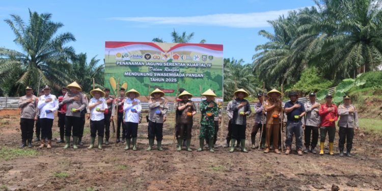 Polres Bengkulu Tengah Dorong Kemandirian Pangan Lewat Gerakan Penanaman Jagung Serentak Kuartal IV