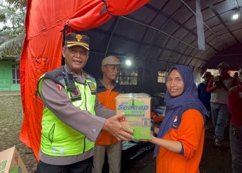 Tanggap Bencana, Polres Purbalingga Gerak Cepat Berikan Bantuan dan Layanan Kesehatan Gratis di Desa Maribaya