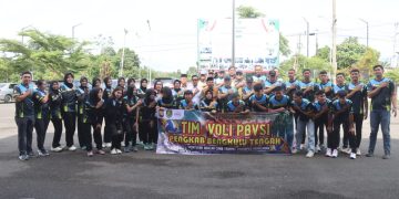 Wabup Bengkulu Tengah Bersama Kapolres Bengkulu Tengah Lepas Atlet Voli PBVSI ke Kejuaraan Kapolda Cup 2025