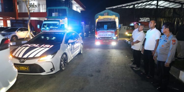 Polda Sumut Kembali Kirim 5 Truk Bantuan Kemanusiaan untuk Korban Bencana di Tapteng dan Sibolga