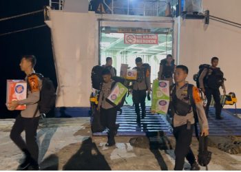 *Kapal PT Pelni Pembawa Pasukan dan Logistik Polri Tiba di Pelabuhan Belawan, Perkuat Penanganan Bencana di Sumatera Utara*
