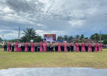 Polres Bengkulu Tengah Gelar Upacara Kenaikan Pangkat 49 Personel TMT 1 Januari 2026