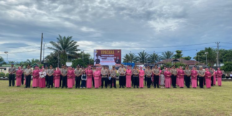 Polres Bengkulu Tengah Gelar Upacara Kenaikan Pangkat 49 Personel TMT 1 Januari 2026