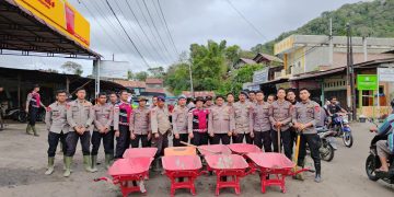 *Gerak Cepat Polres Bener Meriah, Jalan Lintas Bireuen–Takengon Kembali Aman Pascabencana*