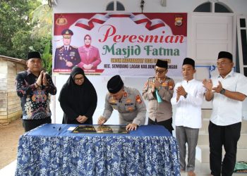 *Kapolda Bengkulu Resmikan Masjid Fatma, Wujud Bhayangkara Jelajah Berkah di Bengkulu Tengah*