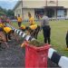 Wujud Kepedulian Lingkungan, Polres Bengkulu Tengah Gelar Kurve di seputaran Mako
