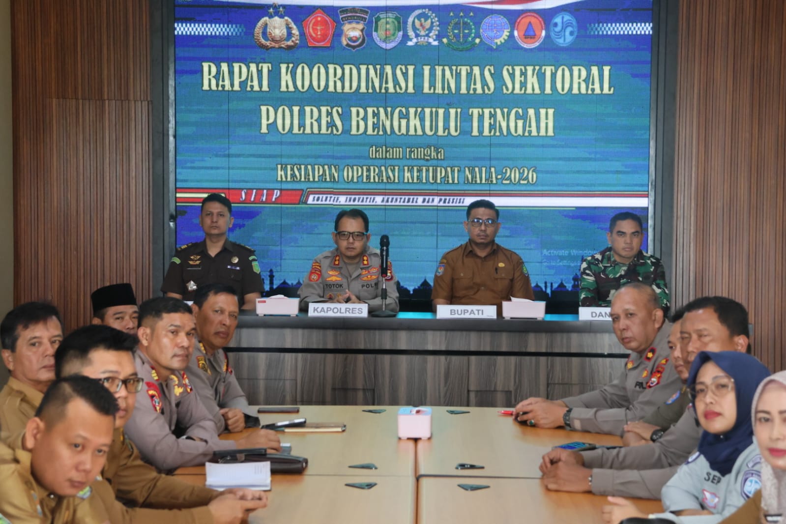 Rapat Koordinasi Lintas Sektoral Kesiapan Operasi Ketupat 2026 Digelar, Polres Bengkulu Tengah Siap Amankan Mudik