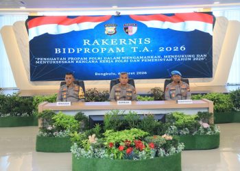 *Kapolda Bengkulu Pimpin Pembukaan Rakernis Bidpropam Polda Bengkulu T.A 2026 : Tekankan Penguatan Propam dalam Mengamankan Stabilitas Kamtibmas*