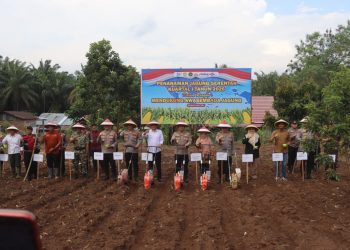 Dukung Ketahanan Pangan, Kapolres Bengkulu Tengah Dampingi Kapolda Bengkulu Tanam Jagung Serentak Kuartal I 2026 di Desa Pekik Nyaring