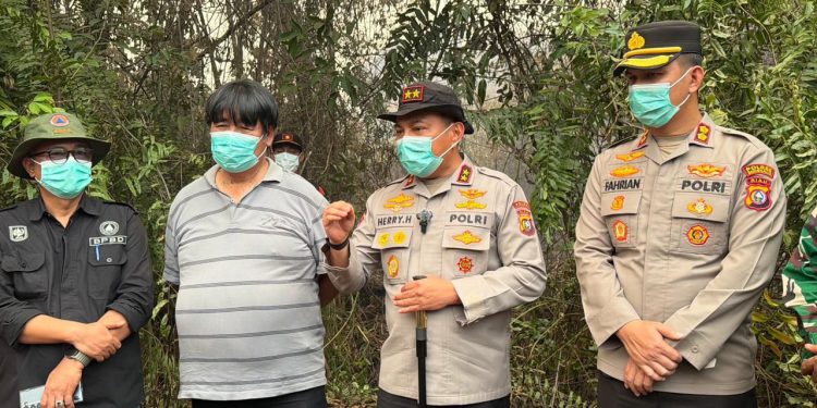 Hadapi Ancaman Super El Nino, Kapolda Riau Turun Langsung ke Bengkalis Pastikan Pemadaman Karhutla Berjalan Maksimal