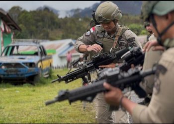 *Pengamanan Satgas Damai Cartenz Hadirkan Rasa Aman Saat Ibadah Prapaskah di Sinak