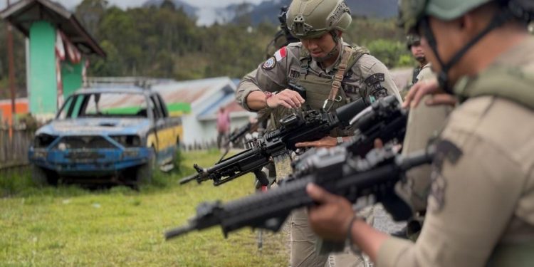 *Pengamanan Satgas Damai Cartenz Hadirkan Rasa Aman Saat Ibadah Prapaskah di Sinak